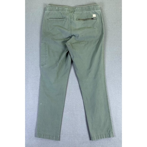 Vuori Pants Womens Medium Army Green DuraTerra Ripstop Organic Cotton Crop - Picture 2 of 8